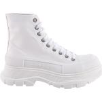 Reduzierte Weiße Alexander McQueen High Top Sneaker & Sneaker Boots aus Canvas für Damen Größe 41 