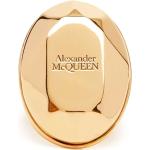 Reduzierte Beige Antike Alexander McQueen Goldringe aus Gold graviert für Damen Größe 54 