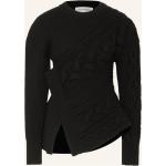 Reduzierte Schwarze Alexander McQueen Asymmetrische Asymmetrische Pullover aus Wolle für Damen Größe S 