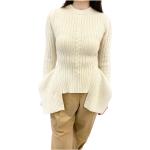 Reduzierte Weiße Alexander McQueen Kaschmir-Pullover aus Wolle für Damen Größe L für den für den Herbst 
