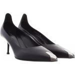 Reduzierte Schwarze Alexander McQueen High Heels & Stiletto-Pumps aus Leder für Damen Größe 37 
