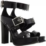 Reduzierte Schwarze Alexander McQueen High Heels & Stiletto-Pumps aus Leder für Damen Größe 38,5 