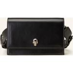 Schwarze Alexander McQueen Skull Totenkopf Handtaschen aus Glattleder für Damen klein 
