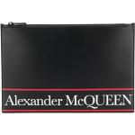 Reduzierte Schwarze Elegante Alexander McQueen Clutches mit Reißverschluss aus Leder für Herren 