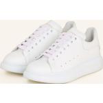 Weiße Alexander McQueen Low Sneaker aus Glattleder für Damen Größe 37,5 