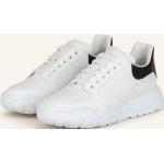 Weiße Alexander McQueen Low Sneaker mit Schnürsenkel aus Glattleder für Herren Größe 43 