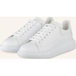 Weiße Alexander McQueen Low Sneaker aus Glattleder für Herren Größe 44,5 
