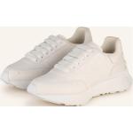Weiße Alexander McQueen Low Sneaker aus Glattleder für Damen Größe 39,5 