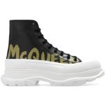 Schwarze Alexander McQueen High Top Sneaker & Sneaker Boots mit Schnürsenkel aus Leder für Herren Größe 45 