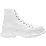 Weiße Alexander McQueen High Top Sneaker & Sneaker Boots mit Schnürsenkel aus Leder für Herren Größe 41,5 