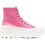Reduzierte Pinke Alexander McQueen Chunky Sneaker & Ugly Sneaker aus Kalbsleder für Damen Größe 39 mit Absatzhöhe über 9cm 