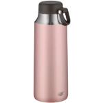 alfi Thermosflasche City Tea Bottle rosa 900ml, Edelstahl Trinkflasche 100% dicht auch bei Kohlensäure, 5547.284.090 Thermoskanne 12 Stunden heiß, 24 Stunden kalt, Teeflasche BPA-Frei, Rosé