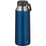 alfi CITY TEA BOTTLE 900ml, mystic blue, Edelstahl-Thermoflasche mit Trageschlaufe, robuste Thermoflasche auslaufsicher, Teeflasche, große Öffnung, hält 12 Std. warm, absolut dicht, spülmaschinenfest