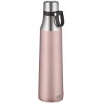 alfi Thermosflasche City Bottle Loop rosa 700ml, Edelstahl Trinkflasche auslaufsicher auch bei Kohlensäure, 5537.284.070 Isolierflasche 12 Stunden heiß, 24 Stunden kalt, Wasserflasche BPA-Frei