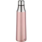 alfi Thermosflasche City Bottle rosa 700ml, Edelstahl Trinkflasche auslaufsicher auch bei Kohlensäure, 5527.284.070 Isolierflasche 12 Stunden heiß, 24 Stunden kalt, Wasserflasche BPA-Frei