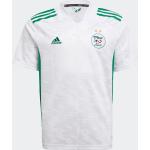 Weiße adidas V-Ausschnitt Algerien Trikots für Kinder zum Fußballspielen - Heim 2020/21 