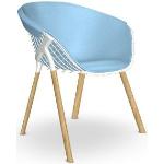 Blaue ALIAS Designer Stühle aus Holz 