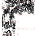 Alice Im Wunderland Grinsekatze Baum Decal Wasserschiebefolie Abziehbild Wasserfest Transferfolie, Möbeltattoo, Papier, Verschiedene Größen