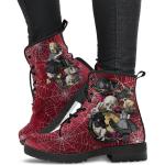 Alice Im Wunderland Kampfstiefel #102 Goth Serie | Custom Schuhe, Vegane Lederstiefel, 90S Damenstiefel