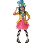 Goldene Alice im Wunderland Stehkragen Faschingskostüme & Karnevalskostüme aus Mesh für Kinder Größe 164 
