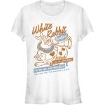 Weiße Kurzärmelige Alice im Wunderland Alice T-Shirts aus Baumwolle für Herren Größe S 