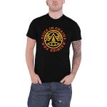Alice in Chains T Shirt Pine Emblem Band Logo Nue offiziell Herren Schwarz XXL