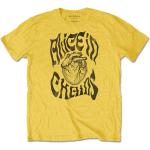 Alice In Chains 'Transplant' (Gelb) T-Shirt - NEU & OFFIZIELL