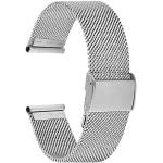 Silberne Alienwork Uhrenarmbänder aus Edelstahl mit Mesharmband für Damen 