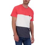 Marineblaue Color Blocking Kurzärmelige Alife & Kickin T-Shirts aus Jersey für Herren Größe M für den für den Sommer 