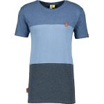 Marineblaue Color Blocking Kurzärmelige Alife & Kickin T-Shirts für Herren Größe L für den für den Sommer 