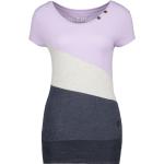 Gestreifte Color Blocking Kurzärmelige Alife & Kickin T-Shirts aus Jersey für Damen für den für den Sommer 