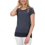Reduzierte Marineblaue Kurzärmelige Alife & Kickin T-Shirts aus Jersey für Damen Größe M für den für den Sommer 