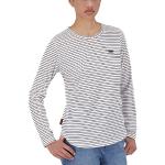 Reduzierte Weiße Maritime Langärmelige Alife & Kickin T-Shirts aus Jersey für Damen Größe M 