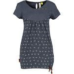 Reduzierte Marineblaue Kurzärmelige Alife & Kickin T-Shirts für Damen Größe XS für den für den Sommer 