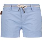 Blaue Sexy Chino-Shorts mit Reißverschluss für Damen Größe XL für den für den Sommer 