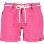 Pinke Sexy Vegane Bio Chino-Shorts mit Reißverschluss aus Leder für Damen Größe M für den für den Sommer 