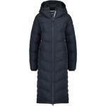 Marineblaue Gesteppte Alife & Kickin Damensteppmäntel aus Fleece mit Kapuze Größe XXL für den für den Winter 