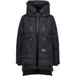 Schwarze Gesteppte Alife & Kickin Mini Winterjacken aus Fleece für Damen Größe XS für den für den Winter 