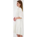 Weiße Kurzärmelige Alife & Kickin Sommerkleider aus Jersey für Damen Größe XS für den für den Sommer 