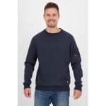 Reduzierte Marineblaue Langärmelige Alife & Kickin Herrensweatshirts mit Reißverschluss Größe XL 
