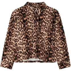 Alix The Label, Leopard Samt Bluse Multicolor, Damen, Größe: M