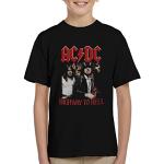 Schwarze AC/DC Kinder T-Shirts für Jungen 