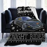 All I Want for Christmas is Knight Rider Fleece-Decke aus Flanell, leicht, ultraweich, warm, für Bett und Sofa, 127 x 101,6 cm
