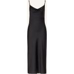 Schwarze AllSaints Wasserfall-Ausschnitt Spaghettiträger-Kleider aus Polyester für Damen Größe M 