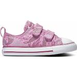 Pinke Converse All Star OX Low Sneaker mit Klettverschluss aus Textil für Kinder Größe 18 