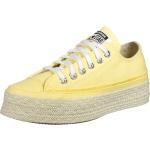 Reduzierte Gelbe Converse All Star Platform Low Sneaker für Damen Größe 40 für den für den Sommer 