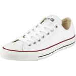 Weiße Converse All Star Leather Low Sneaker in Schmalweite aus Textil für Herren Größe 37,5 