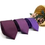 Lila Krawatten-Sets für Herren für den Bräutigam 