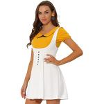 Weiße Allegra K Mini U-Ausschnitt Minikleider & kurze Kleider für Damen Größe M für Partys 