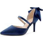 Marineblaue Allegra K Spitze Pfennigabsatz High Heels & Stiletto-Pumps aus Gummi für Damen Größe 41,5 zur Hochzeit 
